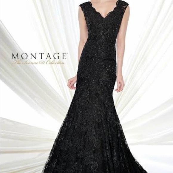 Purple evening mermaid gown - Picture 2 of 7